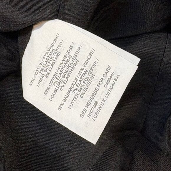 JCrew Womens No 2 Straight Black Pencil Skirt Size 10P - Picture 9 of 10